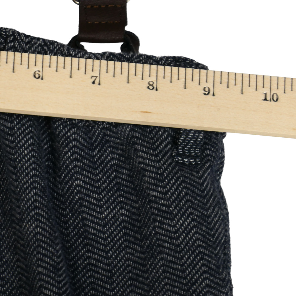 Joe Fresh Boys Size 3 Joggers Dress Pants with Suspenders Blue Herringbone - Picture 7 of 10